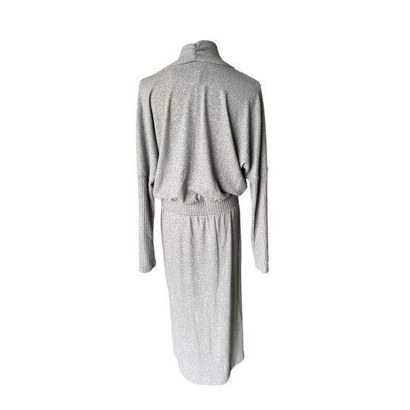 NWT Anthropologie Daily Practice Draped Cowl Neck Midi Dress Medium MSRP $120 - Picture 9 of 12